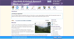 Desktop Screenshot of aberfeldyandrannochsurgery.co.uk